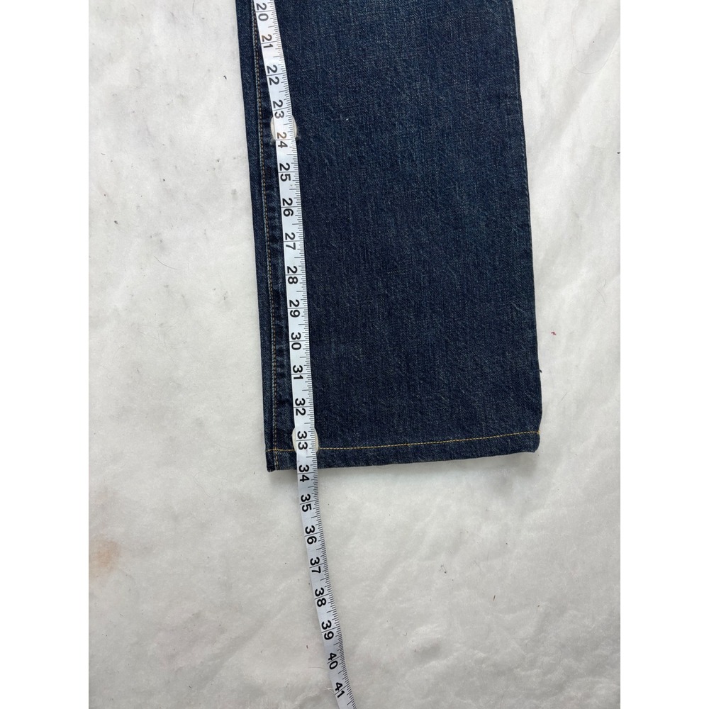 J Crew 35/36 Mens Dark Wash Straight Leg Denim Jeans - Picture 4 of 14